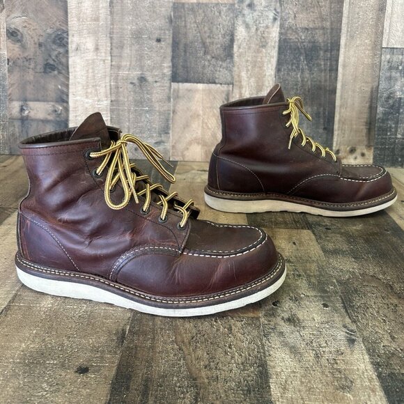 Red Wing 1907 Heritage Cooper Moc Toe Work Boots Mens 11.5 D - Picture 11 of 12